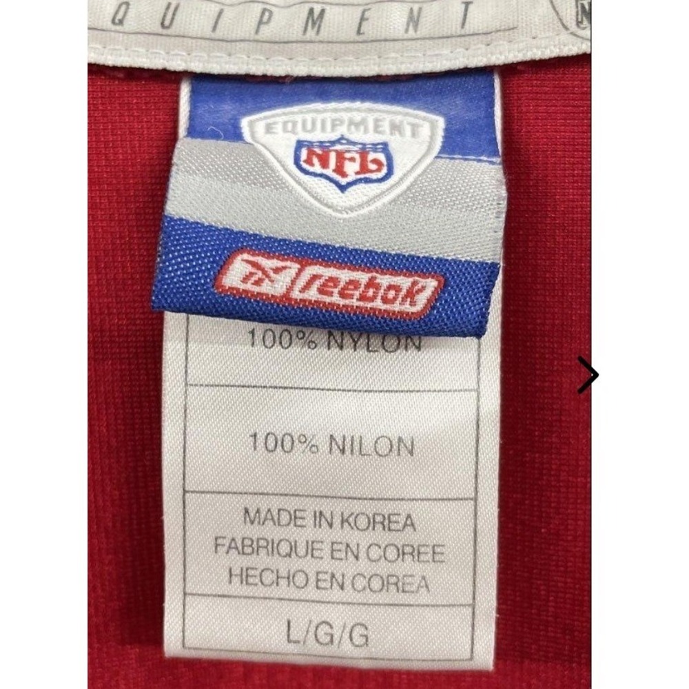 Reebok NFL New York Giants Jeremy Shockey 80 Jersey Red Nylon Mens Large - Picture 3 of 3